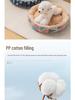 All-Season Cotton Linen Pet Bed - Round Cushion Nest for Cats & Dogs