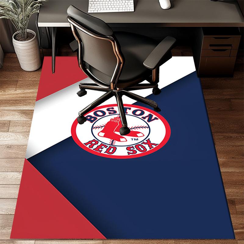 Boston Sox Hockey Floor Mat for Living Room, Game Rooms, Office, Bedroom, Office Floor Mat Playful Design, Christmas Fan Gifts