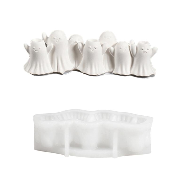 Halloween Candle Holder Silicone Mold for DIY Craft Projects, Seasonal Mold for Home Display Styling and Project Use