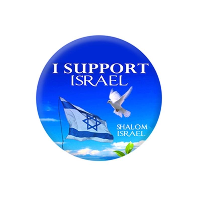 12 Stück Israelische Nationalflagge Anstecknadel Kleine Runde Plakette Metall Israelische Brosche Kleidung Hut Anstecknadel Dekoration Souvenir Geschenke