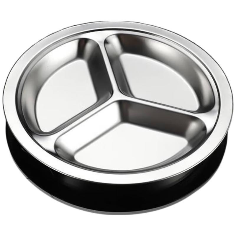 

304 Stainless Steel Divided Lunch Plate