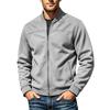 Men's Baseball Jacket Long Sleeve Zip-Up, Casual Fashion Coat for Fall and Winter