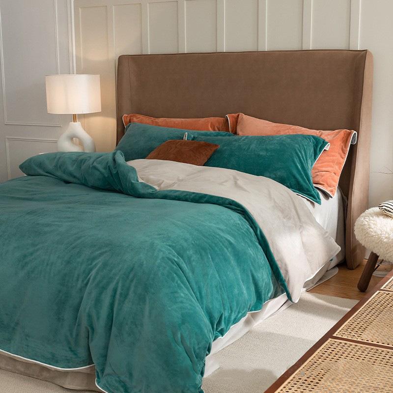 Winter and Autumn Bedding - Milk Fiber Quilt Set for Four Pieces