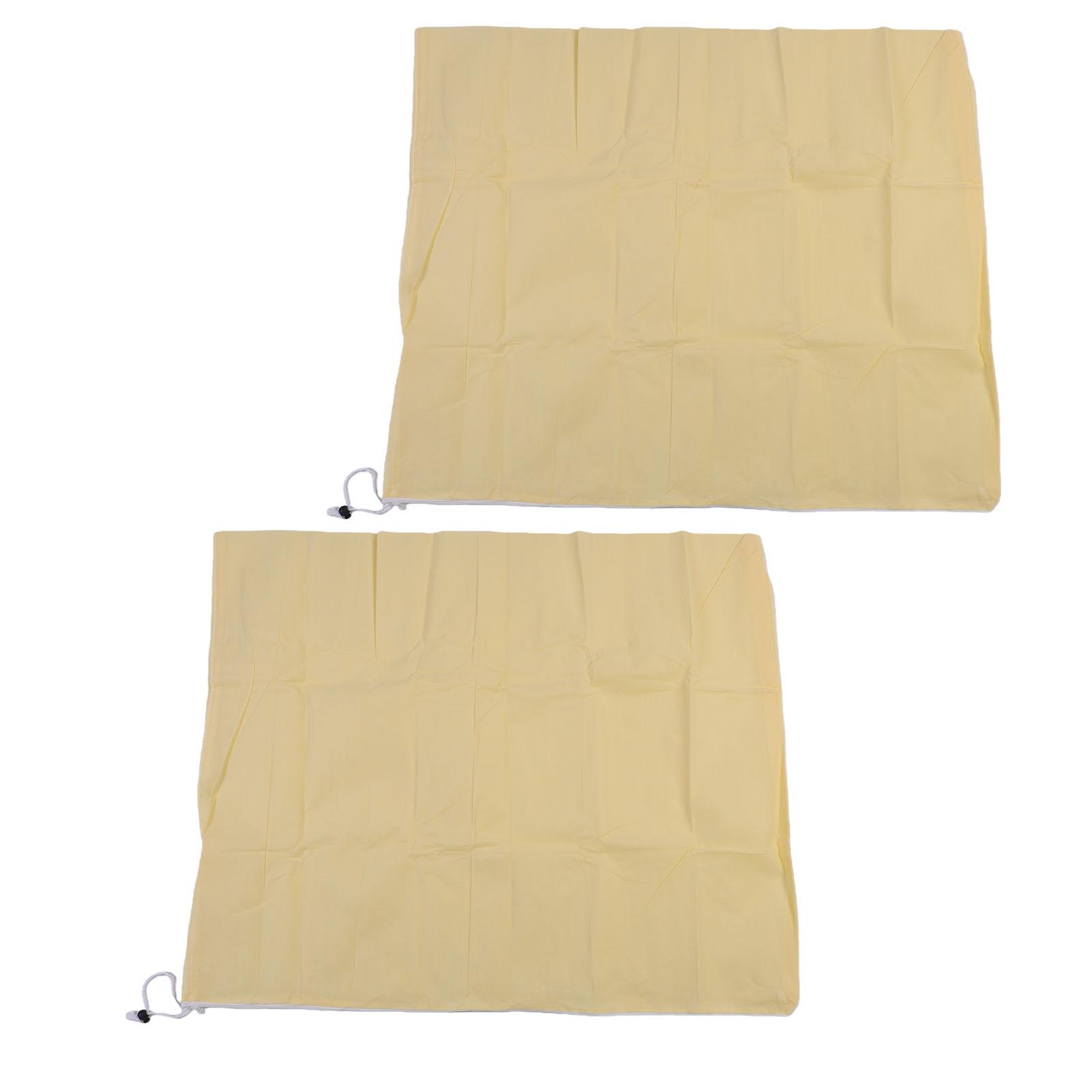 

2 шт. Зимние укрытия для растений Морозная ткань Одеяла со шнурком для уличных кустарников и комнатных деревьев Бежевый 80 0 см