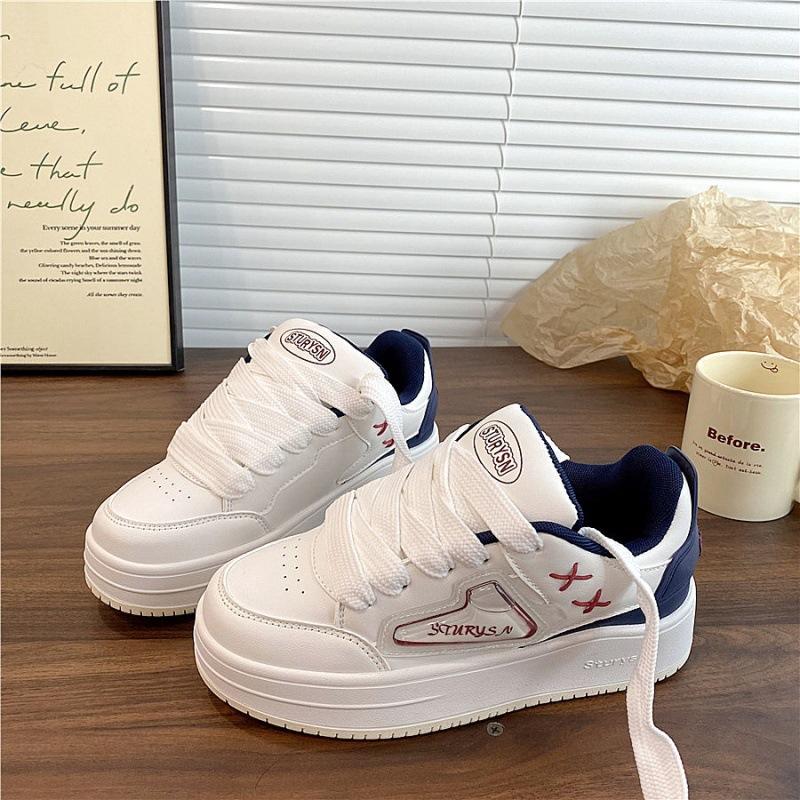 

2025 новая весенняя универсальная платформа, обувь-хлебцы, инс, новая китайская уличная фотография, колледж-стиль, повседневная обувь для скейтборда 40