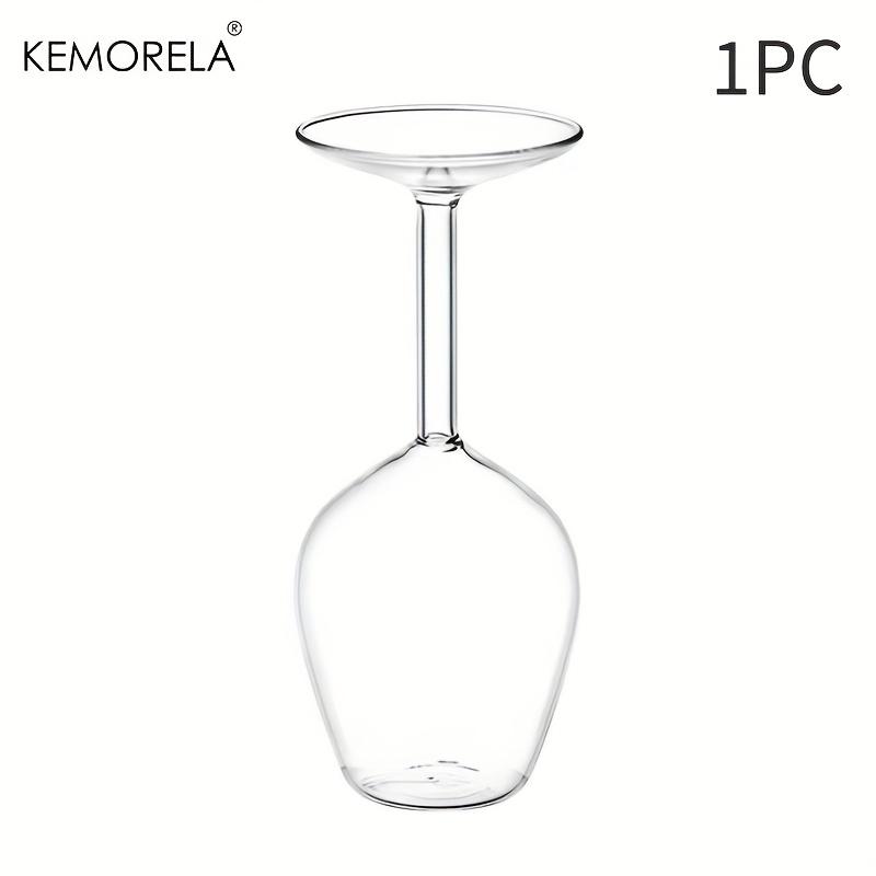 

1/2PCS Hand-Blown Borosilicate Glass Wine Goblet 400ml Shatterproof Inverted Cup Thermal Resistant for Red Wine Cold Drinks