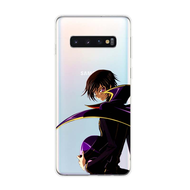 Anime Code Geass Lelouch Silicone Cover For Samsung Galaxy S21 S20 FE Ultra S10 S10E Lite S9 S8 S7 Edge Plus Phone Case