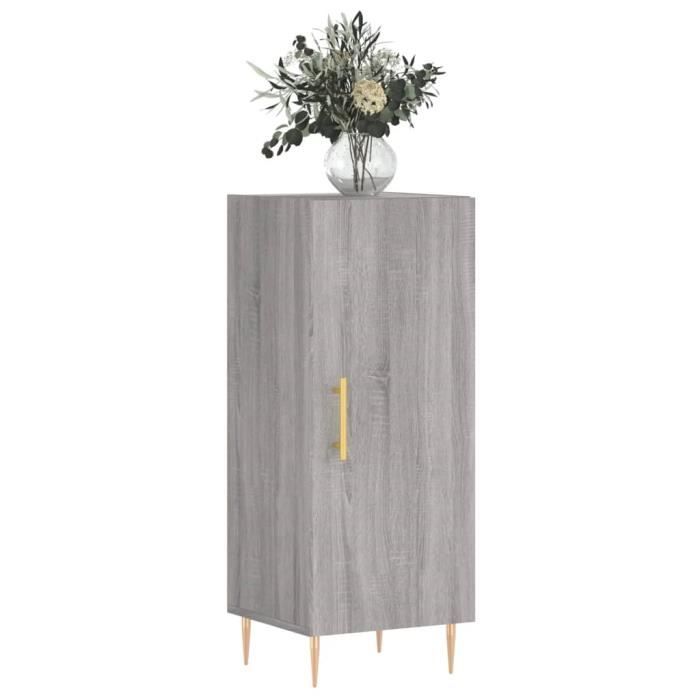 VidaXL Buffet Sonoma Grey 34.5x34x90 Cm Engineered Wood 828530