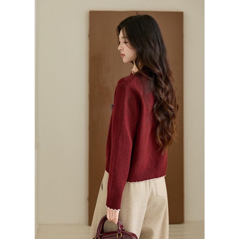 Women's Puppy Jacquard Sweater