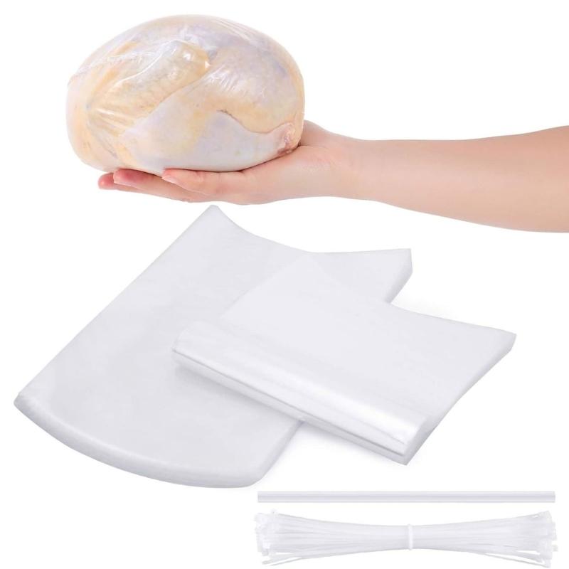 Professional Heat Sealable Plastic Packaging Bags for Freshing Food Storage Including Poultry Vegetables
