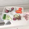 3/5/6 Grids Korean Style Fruit Plates Dining-Table Divided Seasoning Plate Refrigerator Dessert Storage Box Kitchen Gadget
