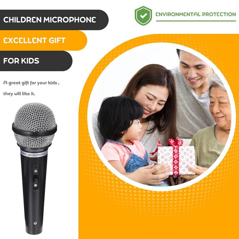 Mini Prop Microphone Fake Stage Play Speaker Music Toys Pretend Play Toddler Toy Kids Model Musical Instrument Learning