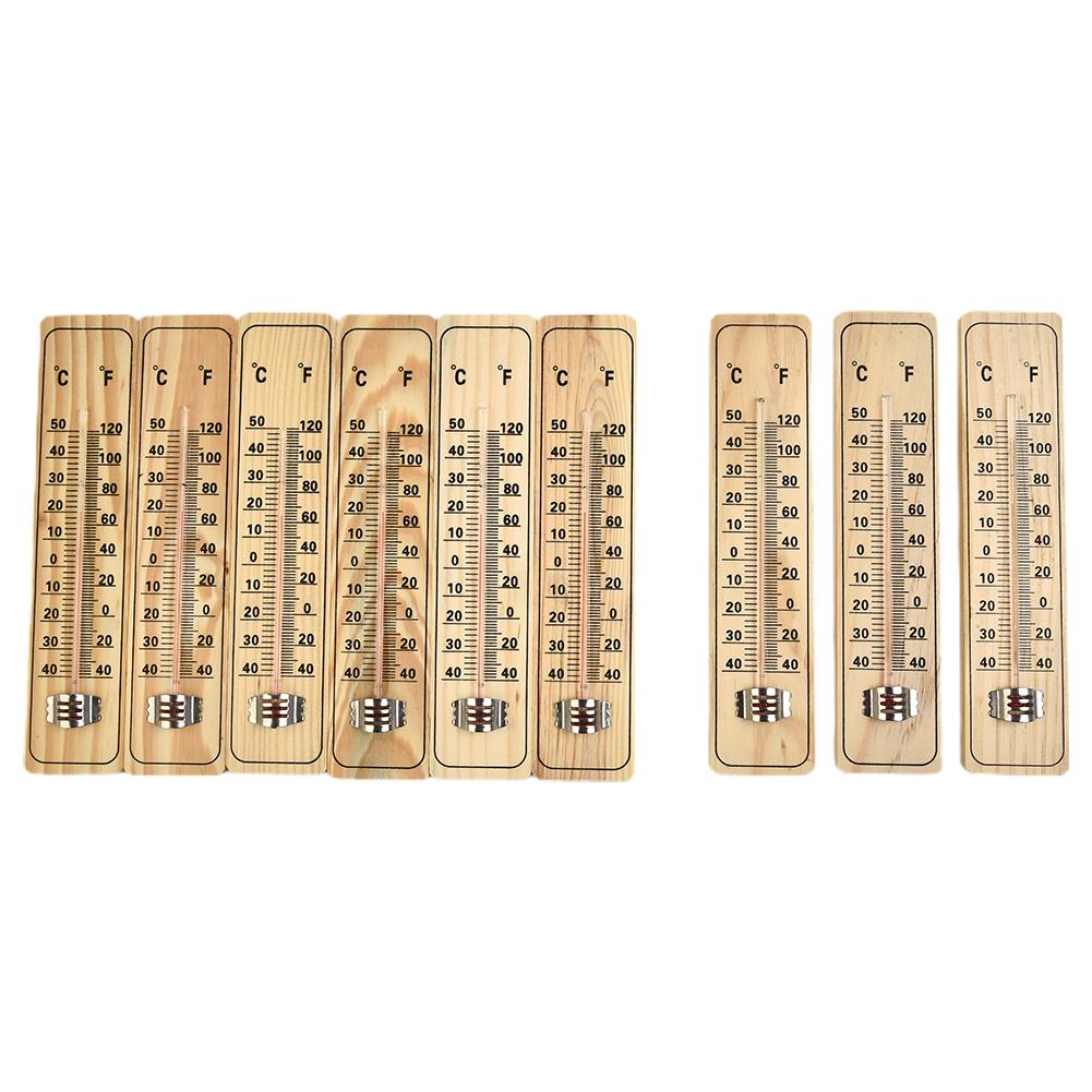 Dekoracja Ogrodowa Drewniany Termometr Domowe Podwórko Drewniany 21,5 X 4,8 X 0,8 cm 3 SZT Termometr Tradycyjny Montaż Ścienny