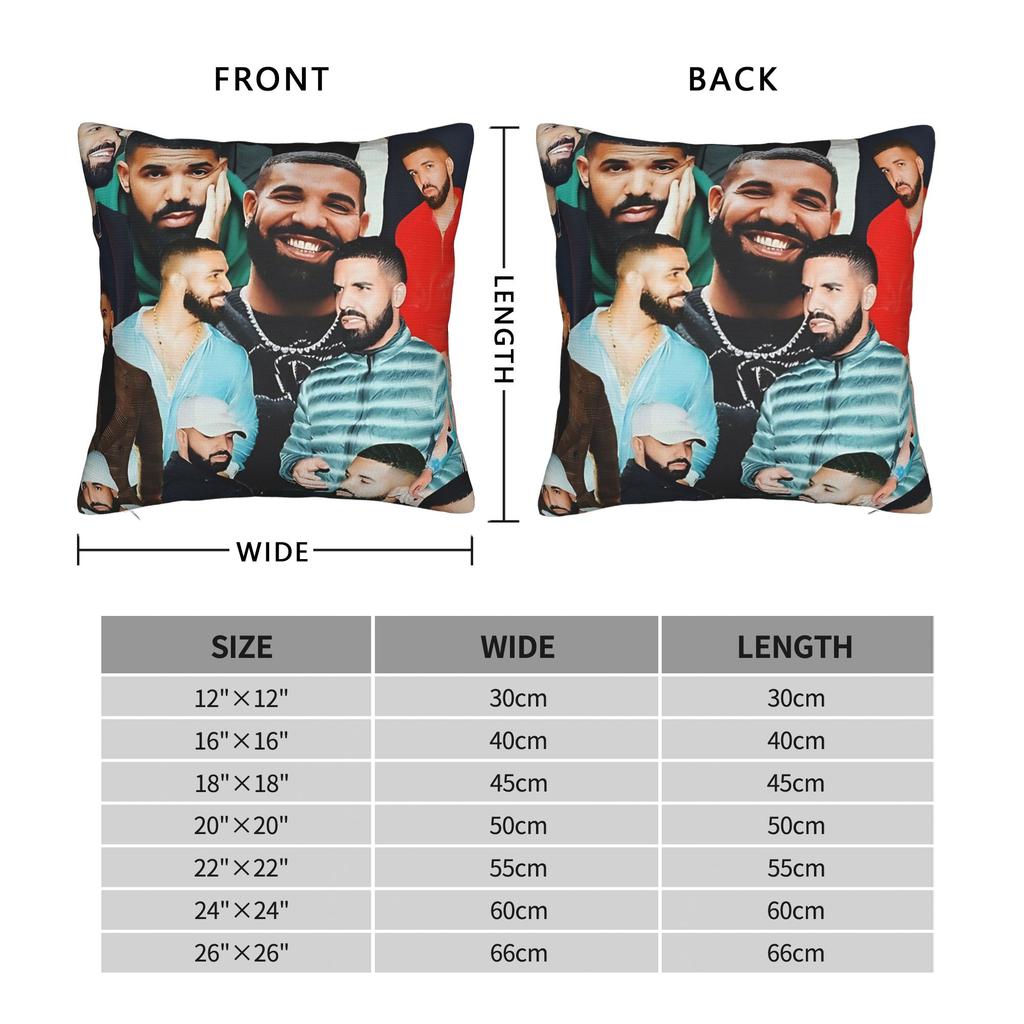 Pillow Case D-drake meme Soft  Pillow Cover For Couch Sofa Bedroom Morden Pillowcases