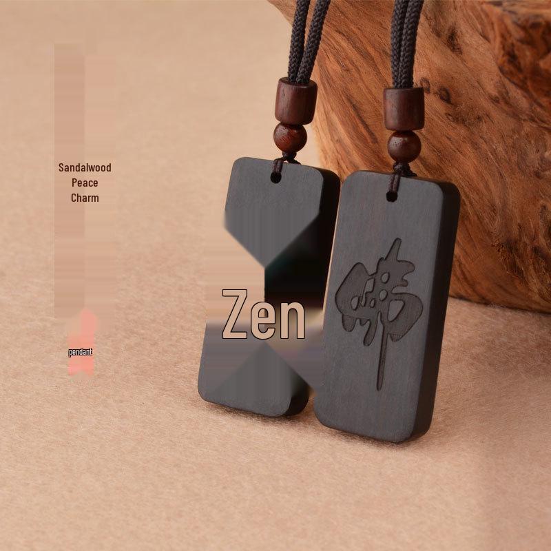 Ebony Pendant Necklace for Couples - Wushi Pai Ethnic Style Sweater Chain