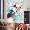 Kawaii Hot Pretty Cute Girl Lynae Popular Cool WuWa Gaming Tapestry Wall Cloth Tapestries Decor Wall Carpet Bedroom Decoration
