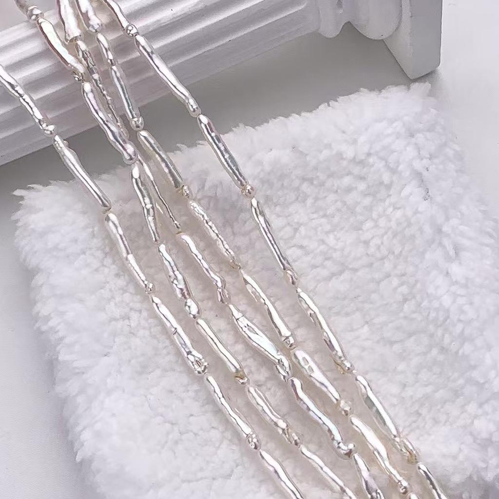DIY Pendant Rectangle Baroque Pearl 3-5x20-30mm For Jewelry Making DIY Necklace Earrings Bracelet Beads Accessories