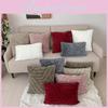 Stereoscopic Solid Color Plush Pillowcase Cushion Cover Decorations Bedroon