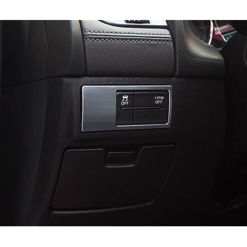 For Mazda6 Mazda 6 Atenza 2014 2015 2016 2017 2018  Car Cover ABS Front Head Fog Light Switch Button Trim Frame Lamp Stick