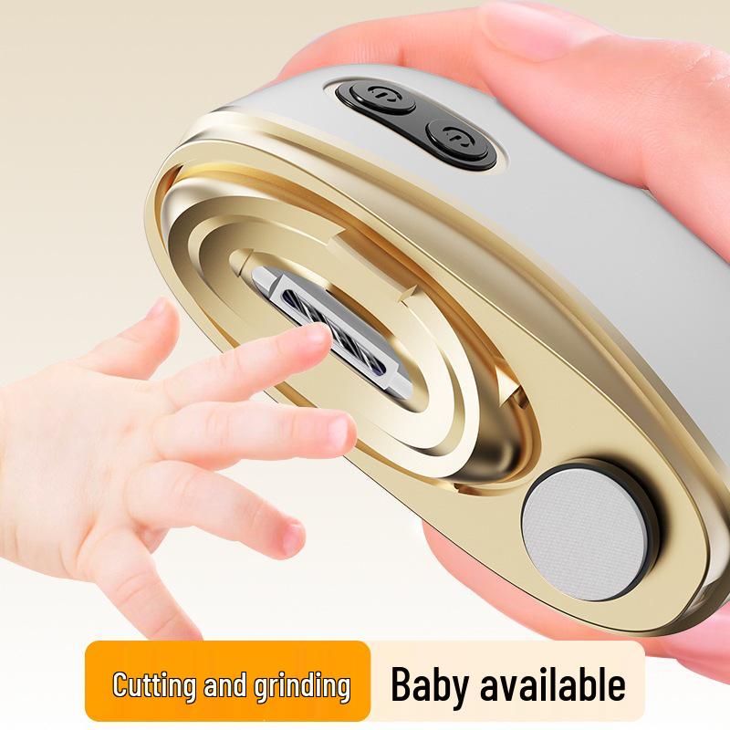 Dual-Function Silent Electric Nail Clipper with Suction and Anti-Pinch Technology for Adults