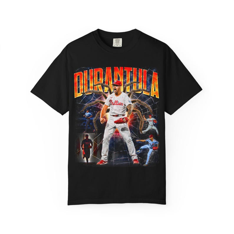 

Jhoan Duran Durantula Unisex T-Shirt: Phillies Pitcher, Retro 90s Graphic XXXL