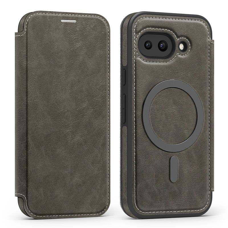 

For Magsafe Magnetic 360°Full Protection Leather Wallet Card Slot Flip Bracket Phone Case For Google Pixel 10 Pro 8 9A 9 Pro XL For Pixle 8