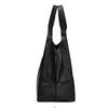 Casual PU Leather Large Capacity Shopper Tote Hobo Bags Women Vintage Handbag Purse Luxury Designer Splicing Shoulder Bags
