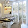Electrostatic Window Film Glass Sticker Peony Pattern Privacy Protection Decoration Window Film for Door Window Table