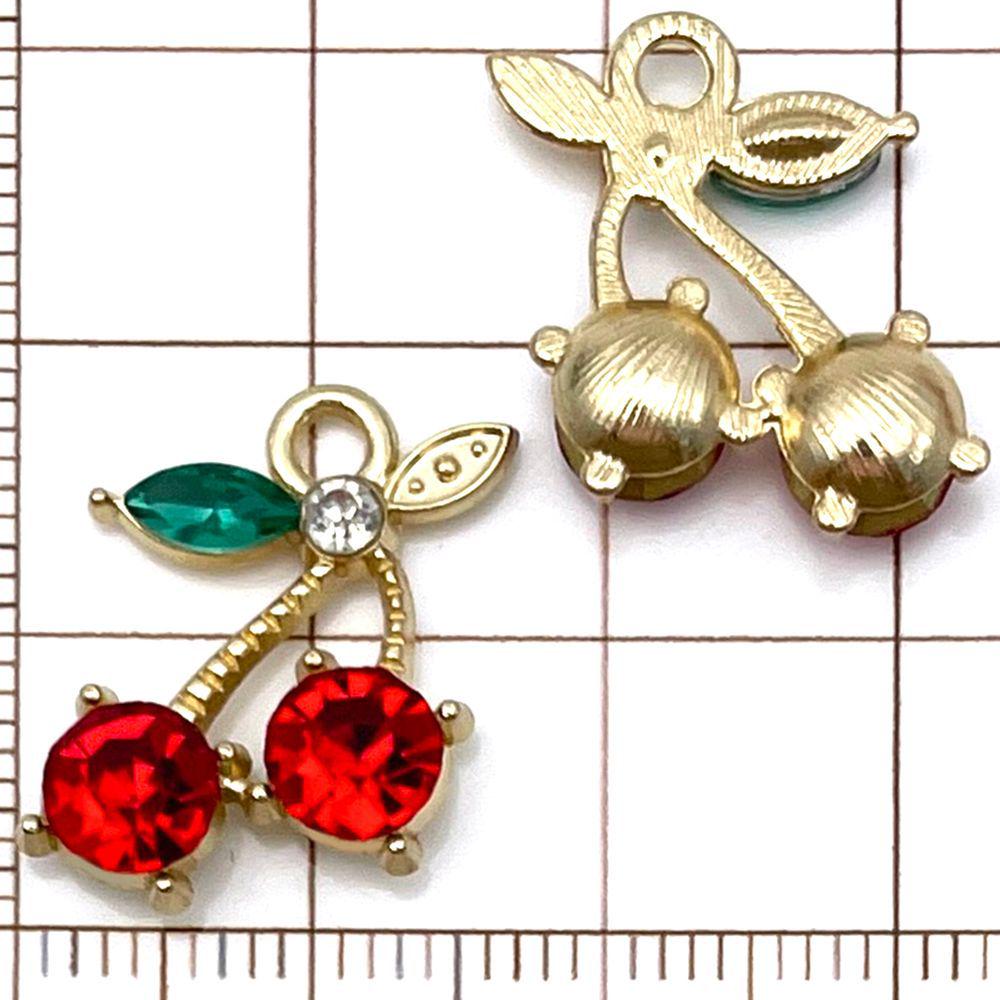 20-Piece Colorful Enamel Fruit Pendant Charms for DIY Bracelets: Strawberry, Cherry, Pineapple, and More