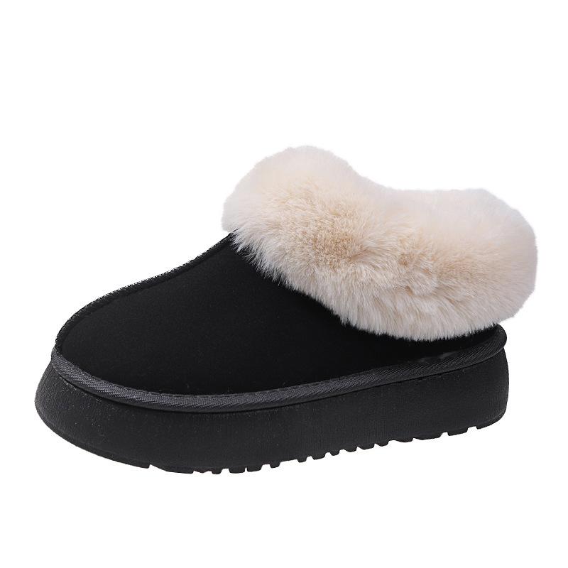 

Зимние ботинки на толстой подошве с плюшевой изоляцией, легкие и нескользящие 41 чёрный