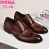 Fashion Men Casual Shoes Brock Oxford Retro Crocodile Leather Men Formal Spring and Autumn 2025 New 's for
