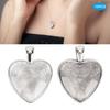 60pcs Pendant Trays Heart Shaped Pendant Setting Cabochon Base Setting With Glass Cabochon