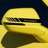 2PCS Car Rearview Mirror Decor Sticker Vinyl Auto Emblem Body Window Decal For Mercedes Benz AMG W124 W202 W203 W211 W212 W220