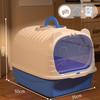 Odor-Proof Enclosed Cat Litter Box with Anti-Tracking & Anti-Splash Features