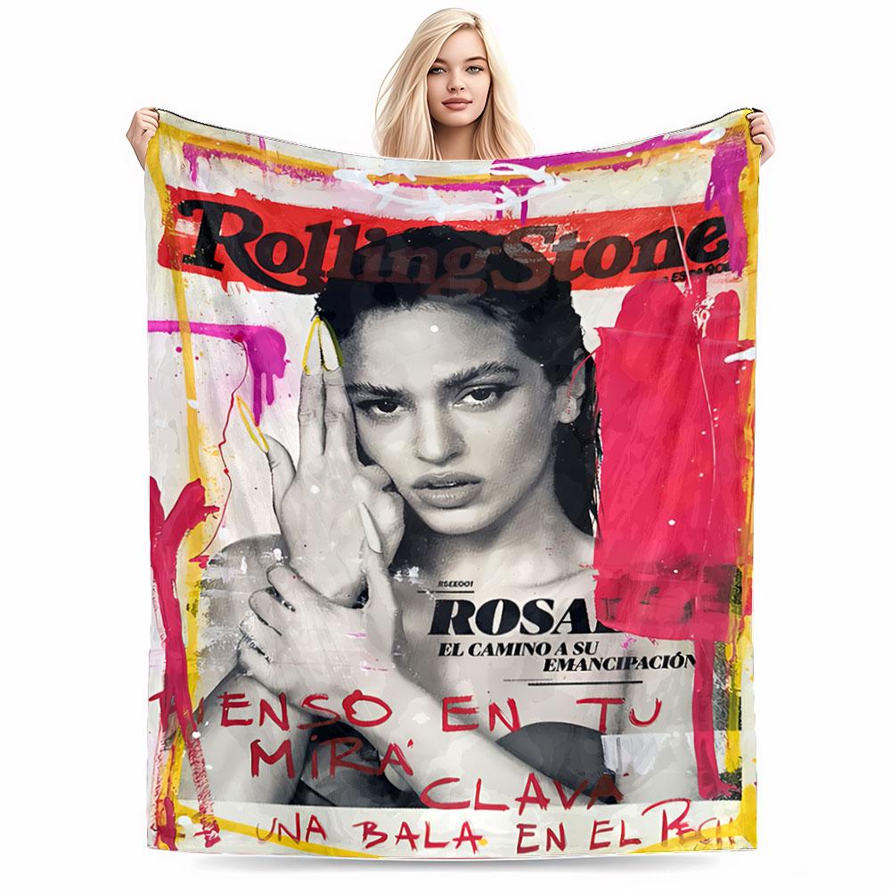 Magazine Art Style Blanket for All Seasons Blanket Lunch Break Throw Gift