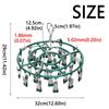 Stainless Steel 24 Clip Hanging Rack Lightweight Clothes Hanger Underwear Socks Clip  Bathroom