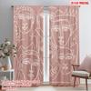 2pcs 2D Flat Printing Drapes Cubist Faces 100% Polyester Fabric Without Electricity 0 Use for All Occasions