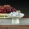 Retro Ceramic High-Foot Tea Snack Plate