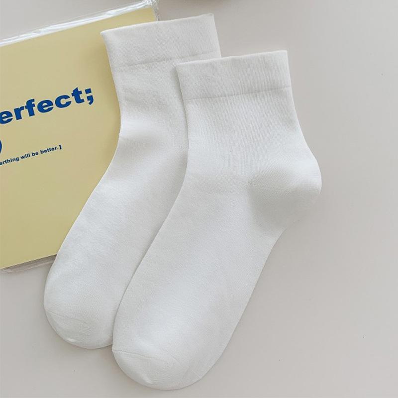 Colorful Women's Pure Cotton Socks - Sweat-Absorbent, Breathable, High Elasticity, No-Binding Ankle Pile, Ideal for Postpartum & Sports.