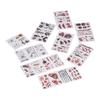 28pcs Halloween Tattoo Stickers Scar Pumpkin Pattern Waterproof Fake Tattoo Stickers