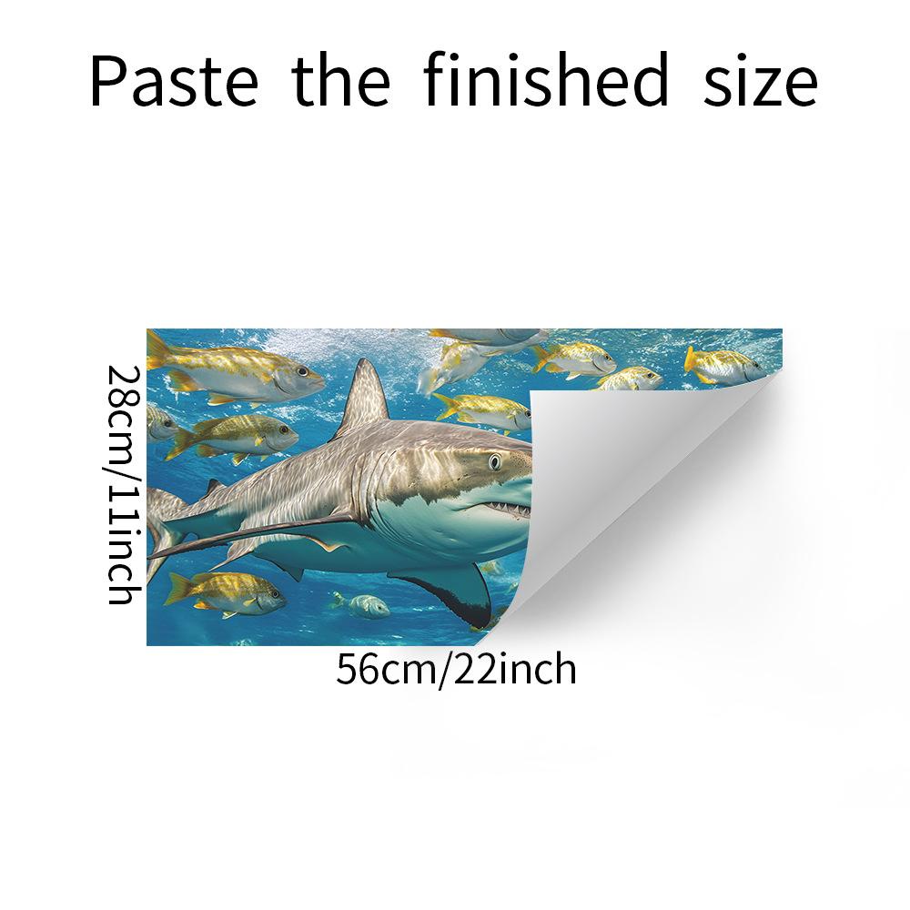 Underwater World Shark Living Room Bedroom Ceiling Home Wall Beautification and Decoration Stickers