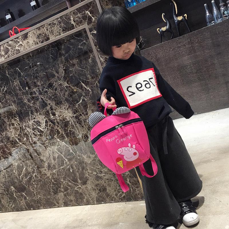 Little Bear Anti-Lost Backpack for Ages 1-3: Cute Pig Design for Boys & Girls, Ideal for Kindergarten and Preschool.