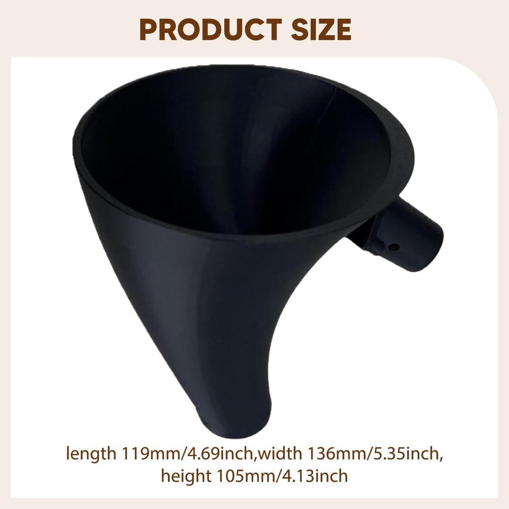 Flour Funnel Gift Lightweight Kitchen Accessories Replacement for Egg Liquid Both Flour Comfortable Grip Powder Funnel Parts