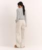 MUSINSA STANDARD WOMAN 11W Corduroy Wide Carpenter Pants [Cream]