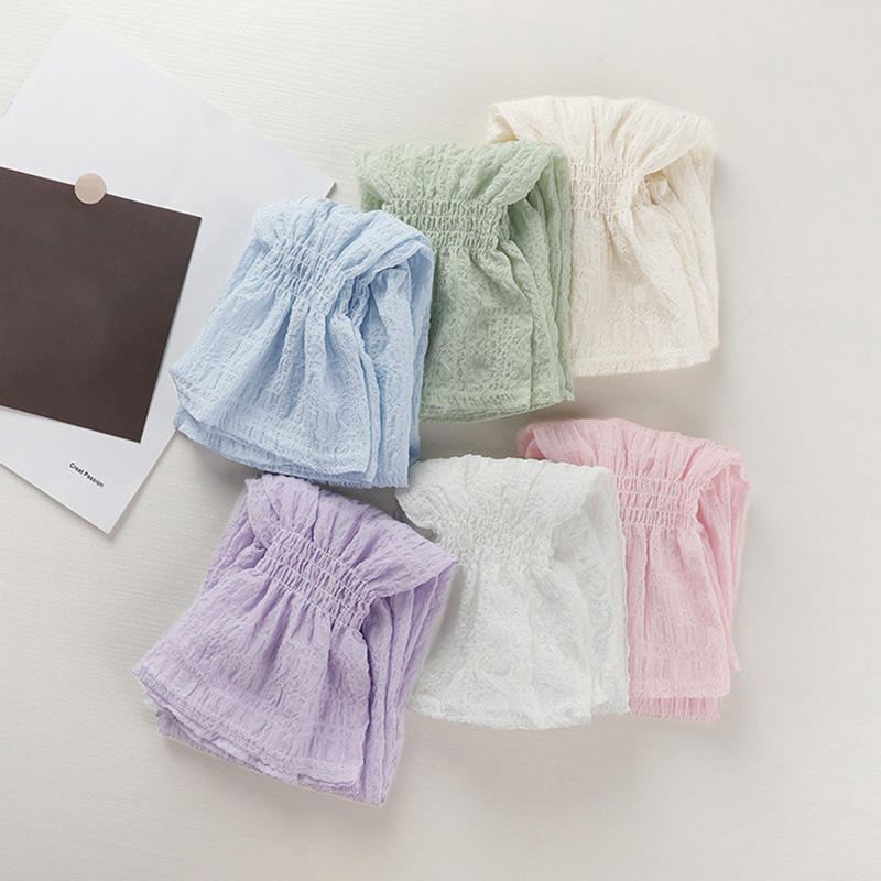 Women's Summer Sleeve Cover Thin Mesh Arm Sleeve Loose Outdoor Riding Sun Shading Ice Sleeve Decor Bubble Sunscreen Sleeves