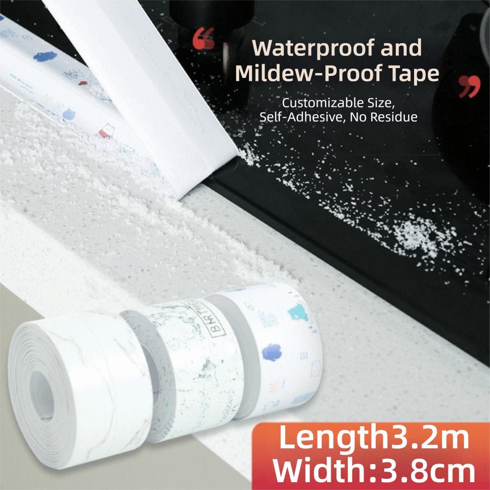 New Self Adhesive Sealing Strip Tape PVC Multiple Colors Waterproof Tape Wall Sticker Bathroom Bath Toilet Kitchen