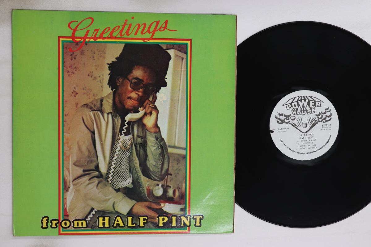 

LP Record HALF PINT - Greetings NONE POWER HOUSE 1986 Jamaica Reggae, Ska & Dub Used