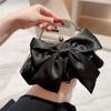 Luxury Gold Bright Silk Bowknot Evening Bag Chain Banquet Clutch Handbags Women Female