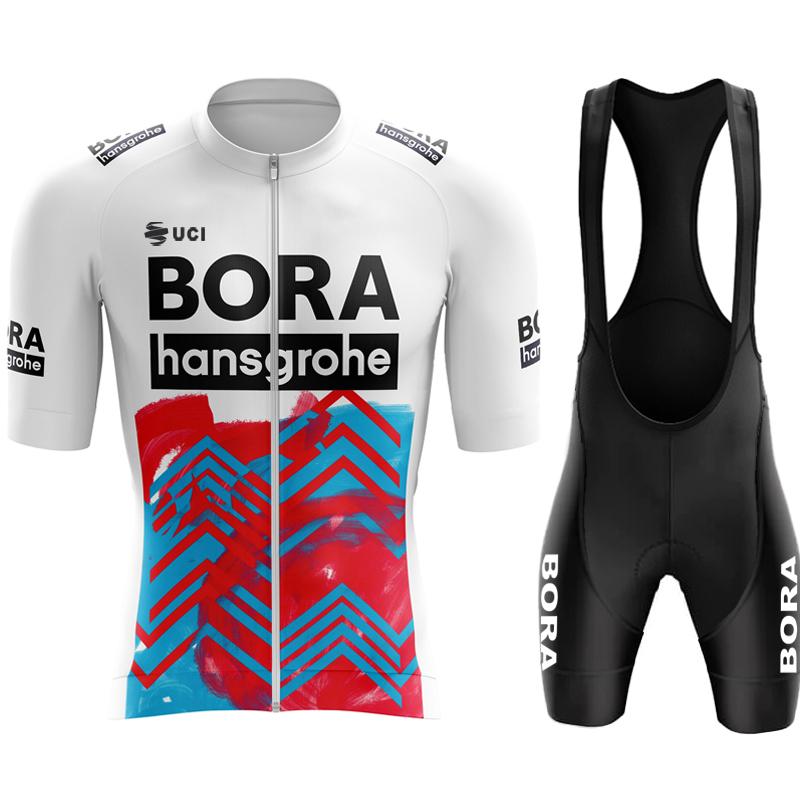 

Велоспорт 2026 Спортивная одежда UCI BORA Джерси Мужской Профессиональная команда Экипировка Велошорты с лямками Летняя одежда Tricuta Мужской наряд Блузка Гелевые шорты Комплект Mtb Asian size - XS