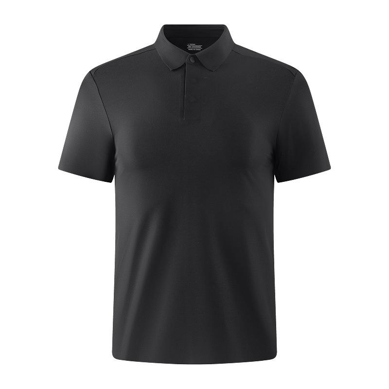 High-quality pressed glue short-sleeved ice silk seamless PO shirt golf quick-drying clothes lapel fashion men's and women's quick-drying T-shirts